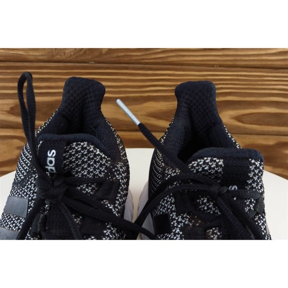 Adidas Womens Running Shoes Size 6 Black Fabric Cloudfoam Lightweight Comfort - Picture 3 of 9